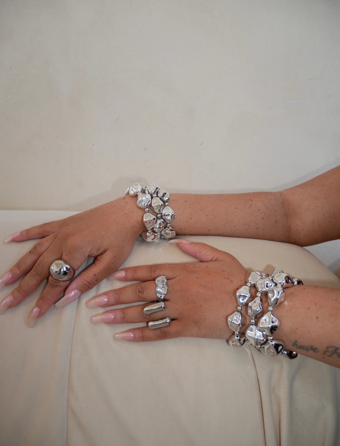 Chrome crush bracelet