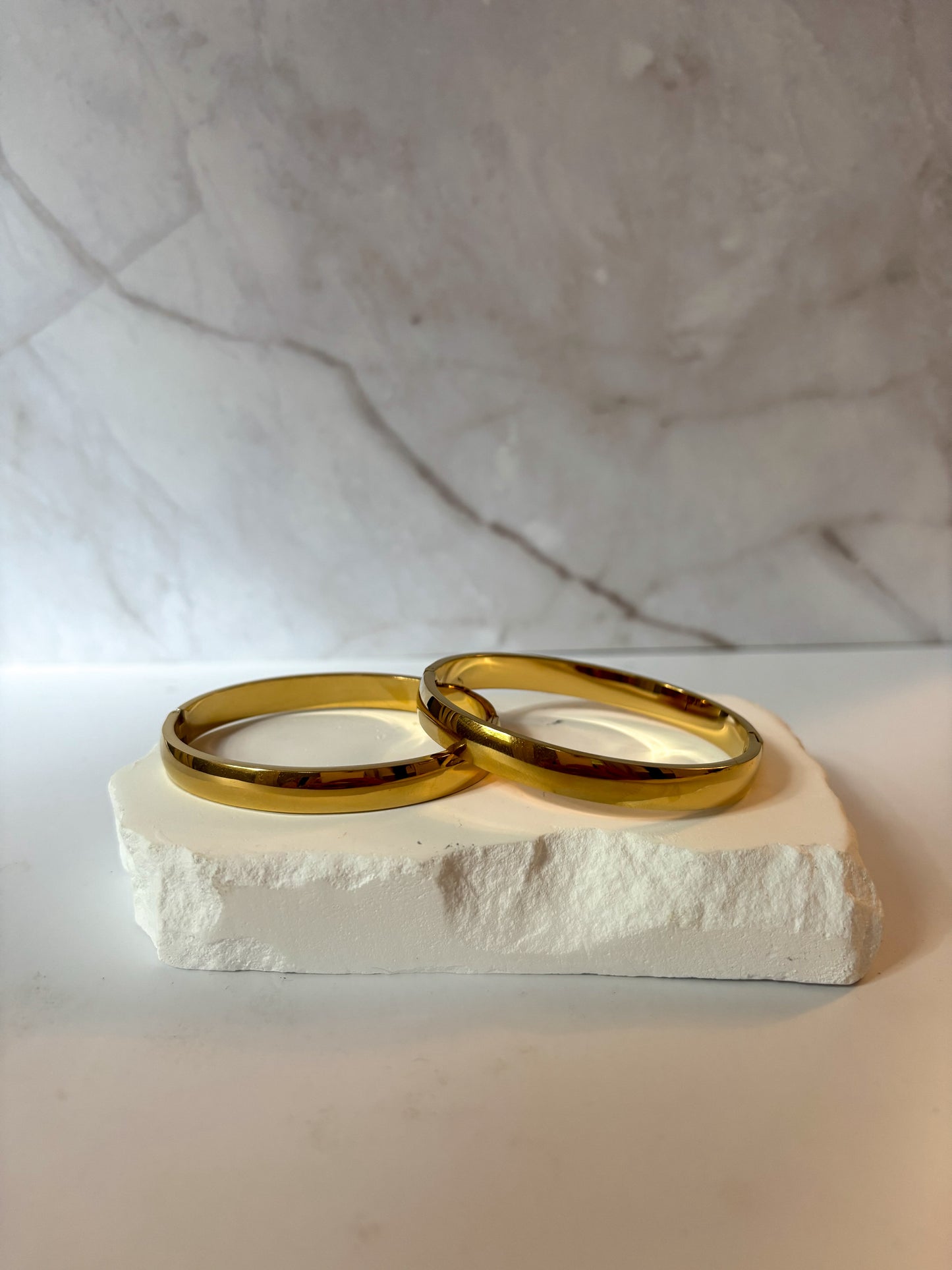 Gold bangle set