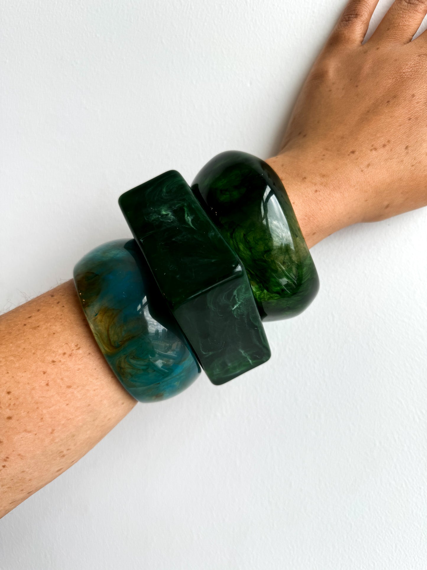 Green marble bracelet