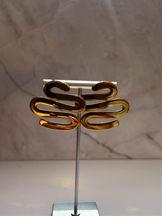 Golden Current earrings