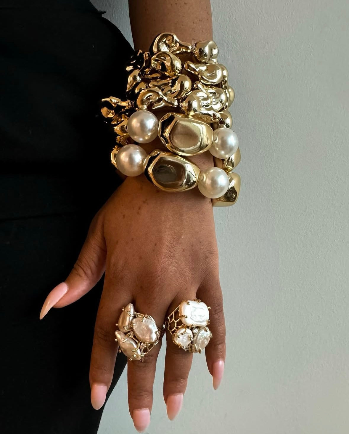 Molten pearl set