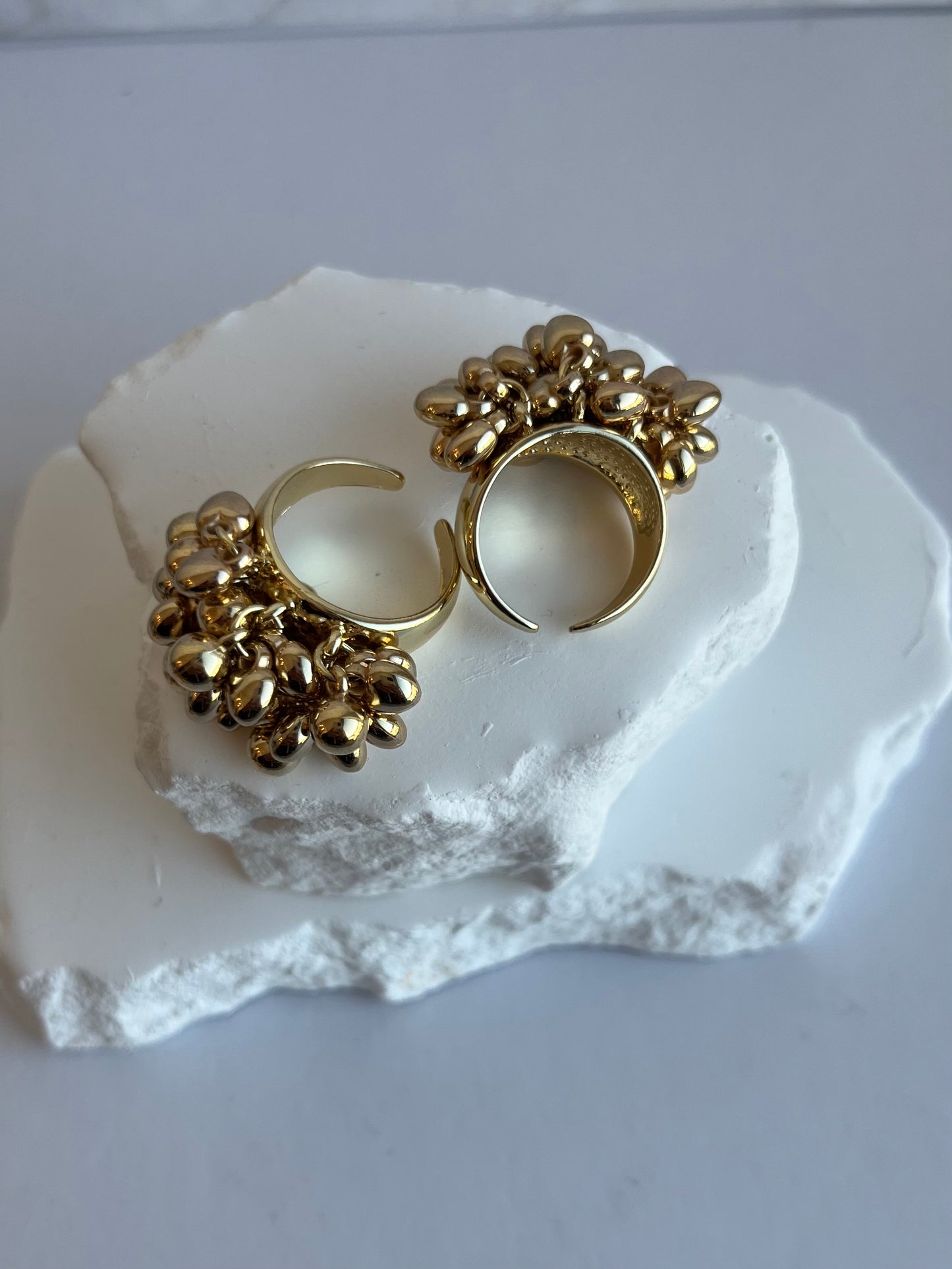 Gold beaded ring