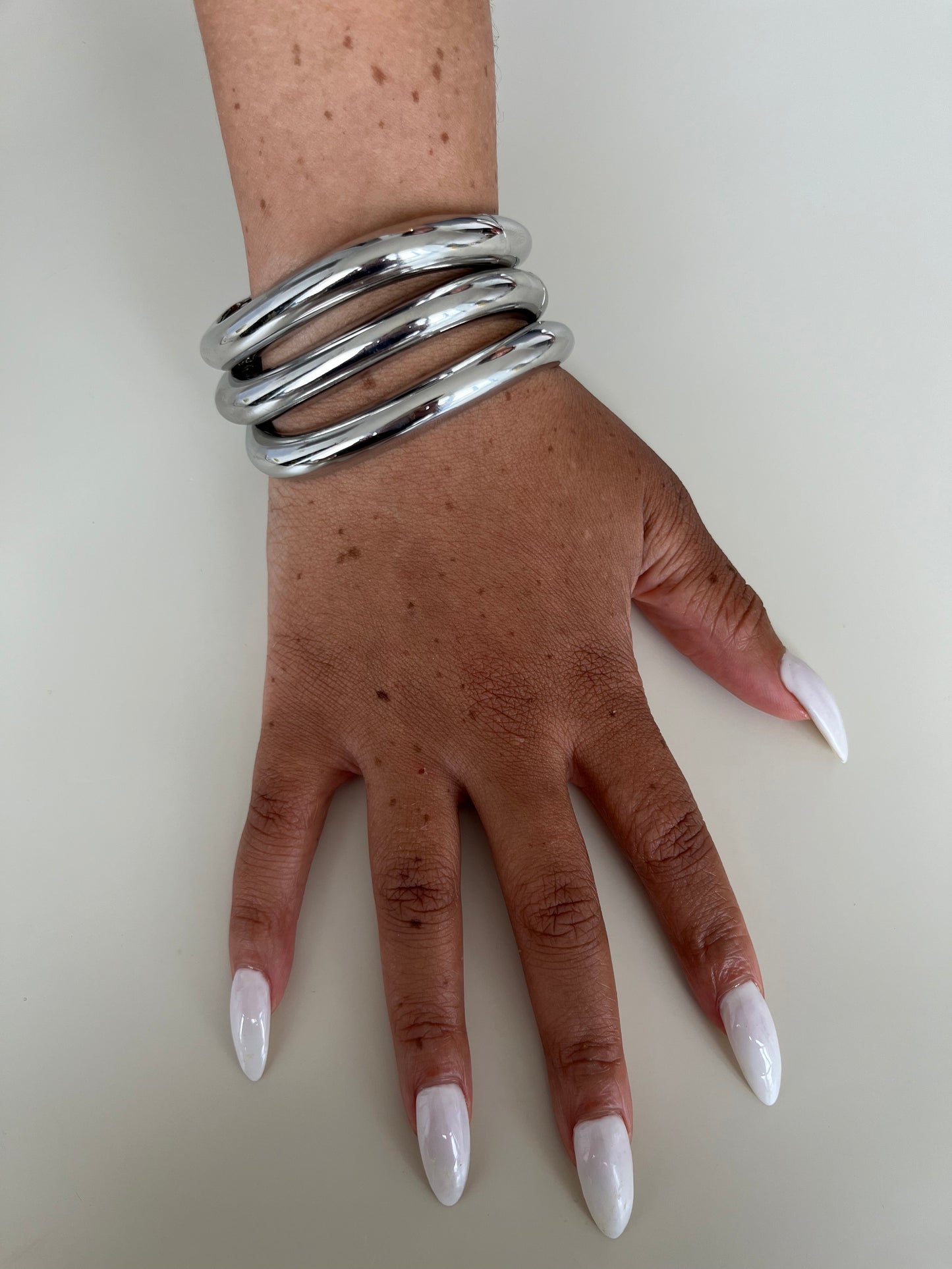 Chrome single bangle