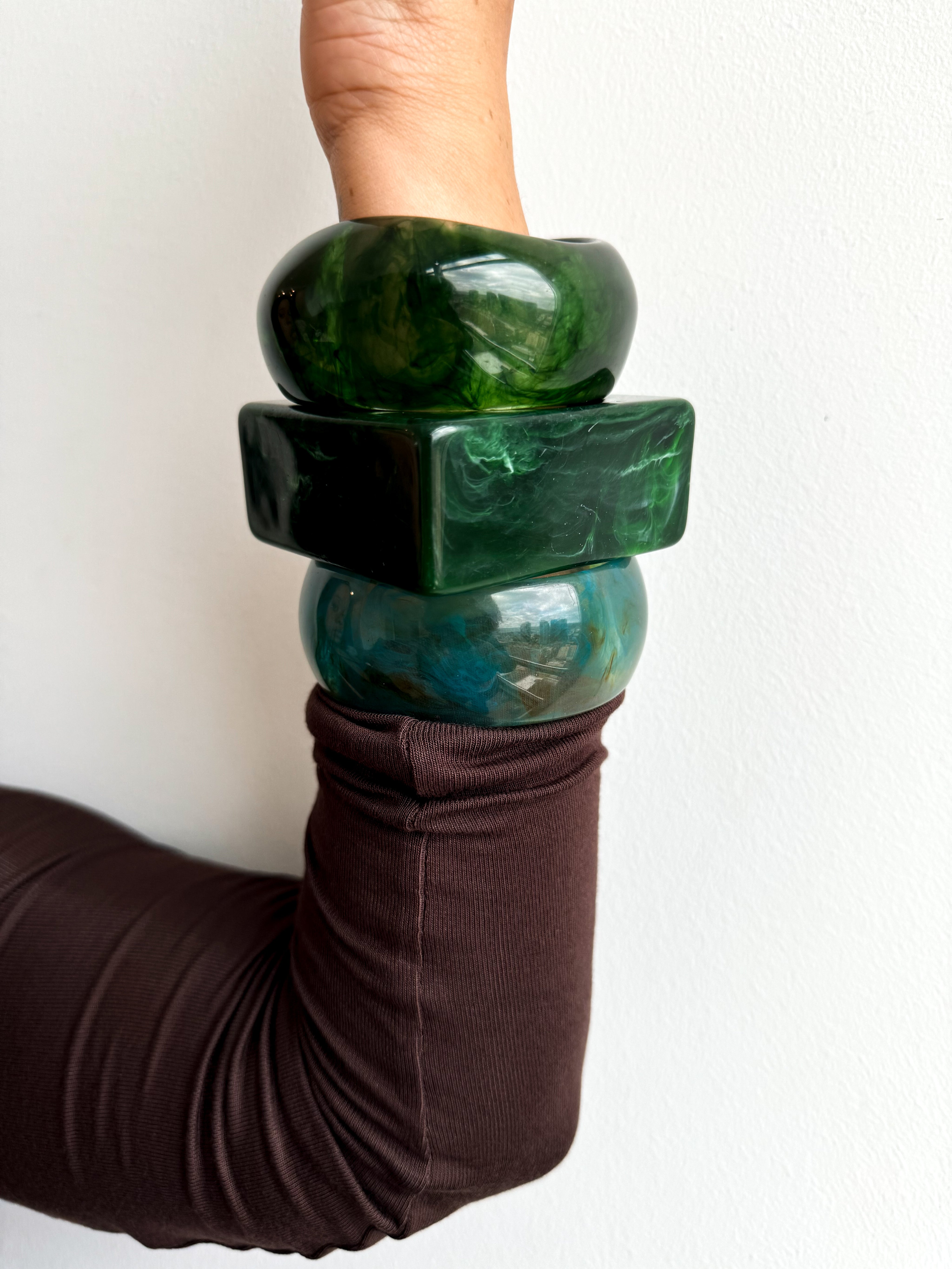 Green marble bracelet – Rareify02