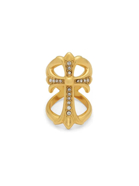Crowned cross ring