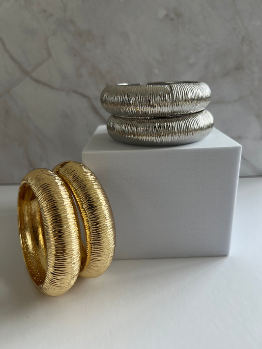 Textured me bangles