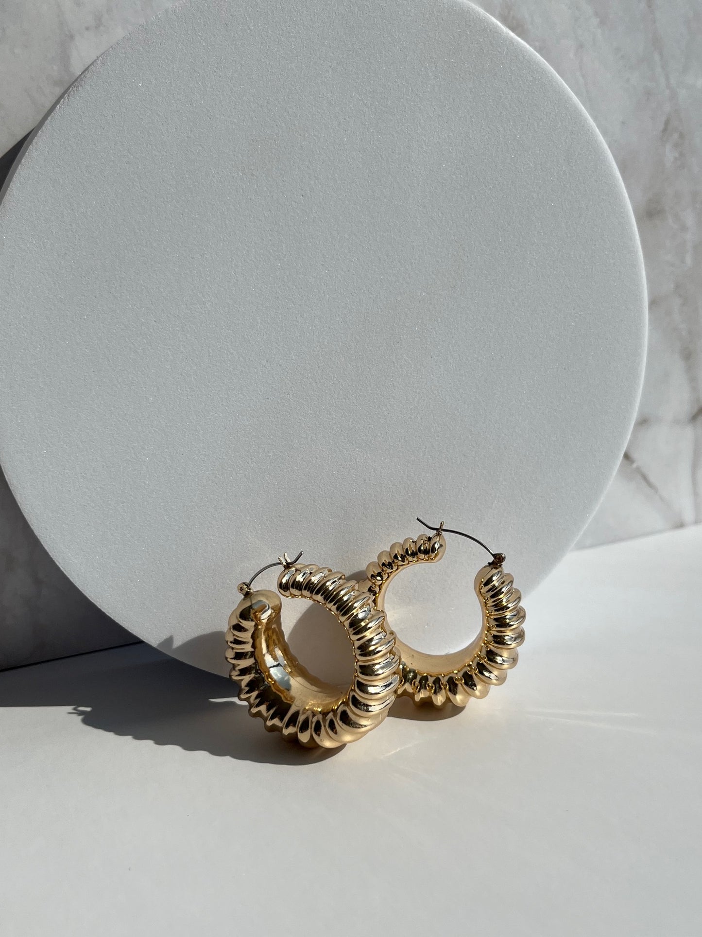 Gold Medium hoops