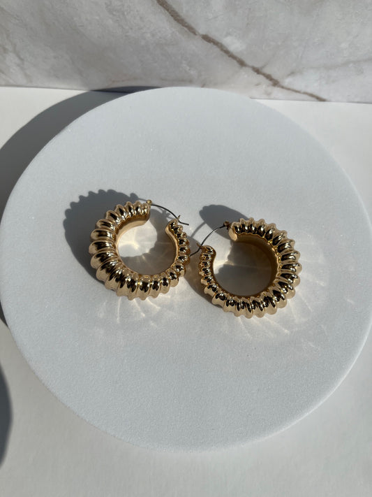 Gold Medium hoops